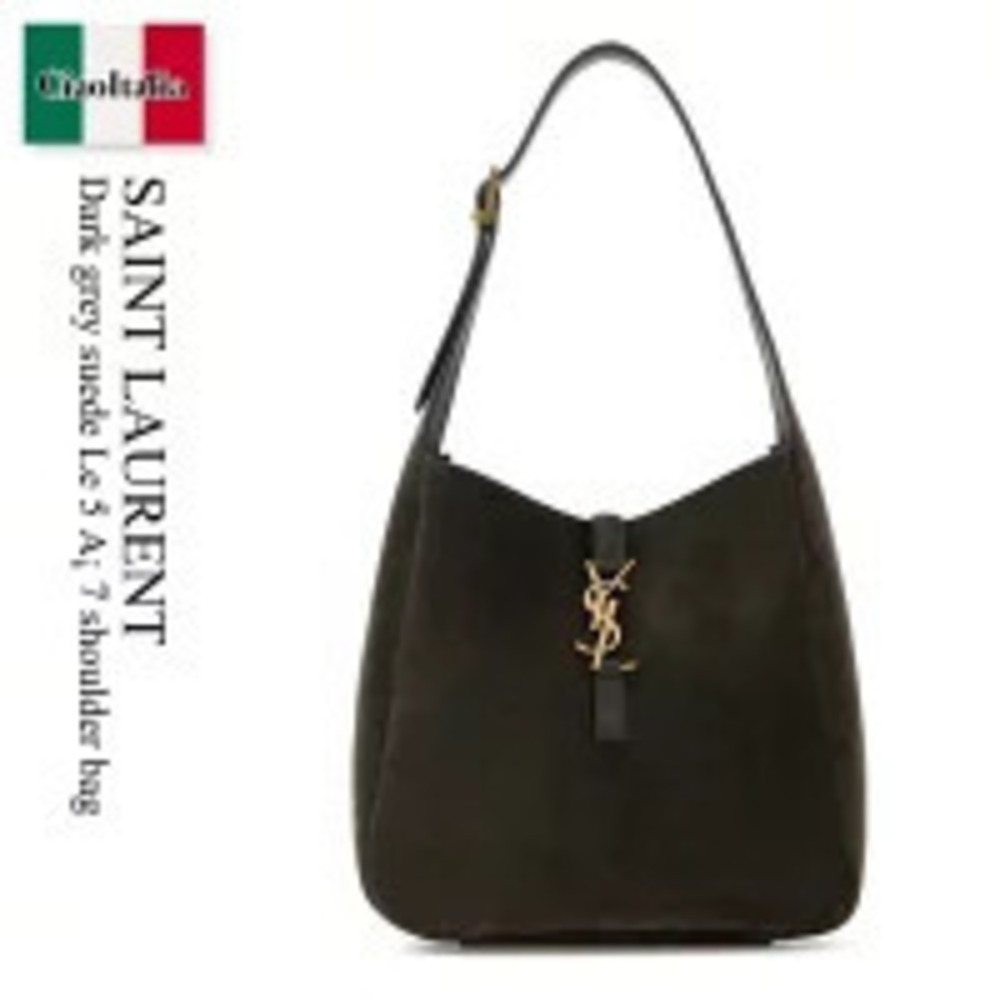 Saint Laurent Bag Handbag Black Suede Le Shoulder Pouch
